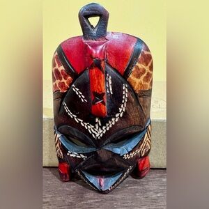 African Handcrafted Wooden Tribal Mask brand new